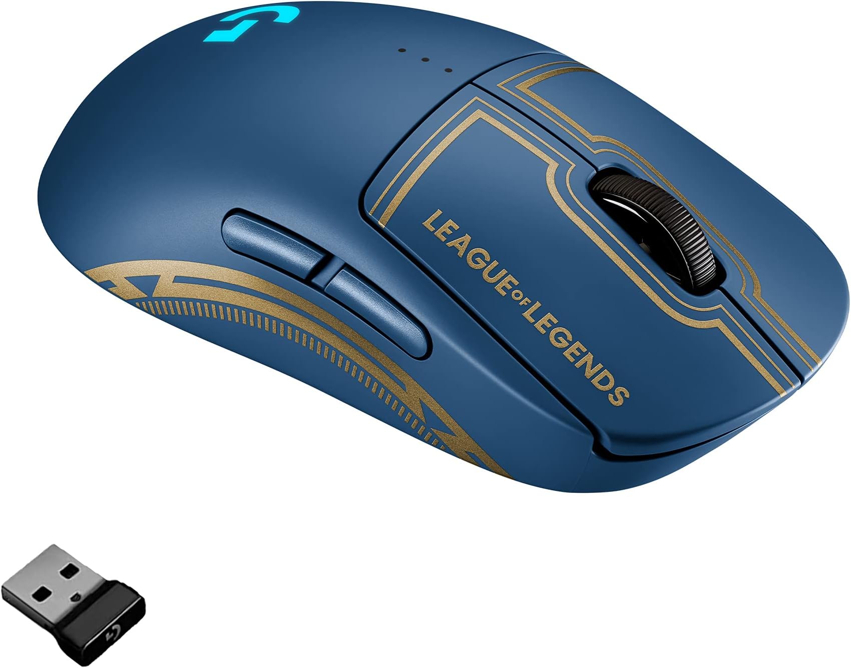 PRO Wireless Gaming Mouse - Lightspeed, Hero 25K Sensor, 25,600 DPI, RGB, 4-8 Customizable Buttons, Ambidextrous, Official League of Legends Edition
