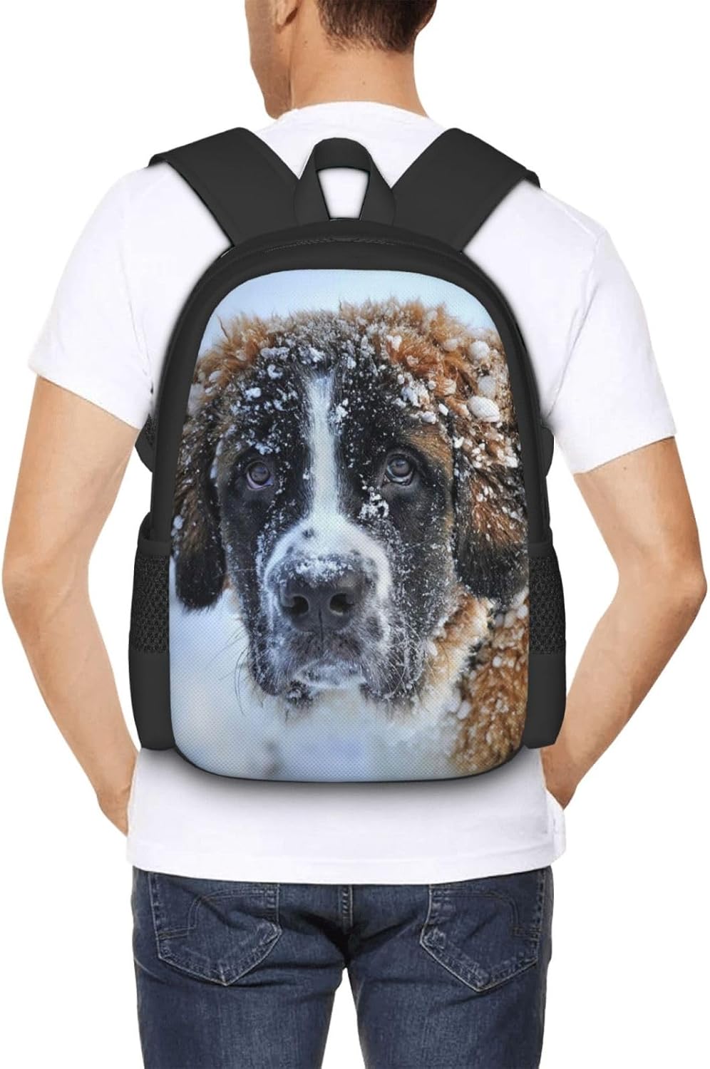 Saint Bernard Dog Backpack Lightweight College Business Multi-Function Travel Casual Bag