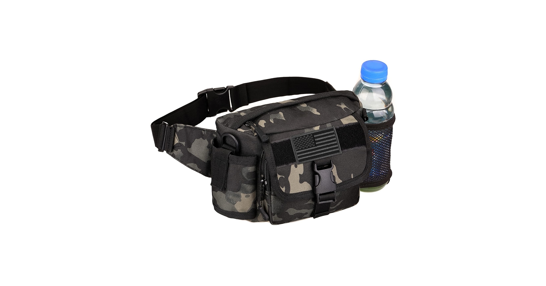 Amazon.com: Tactical Fanny Pack with Mesh Water Bottle
