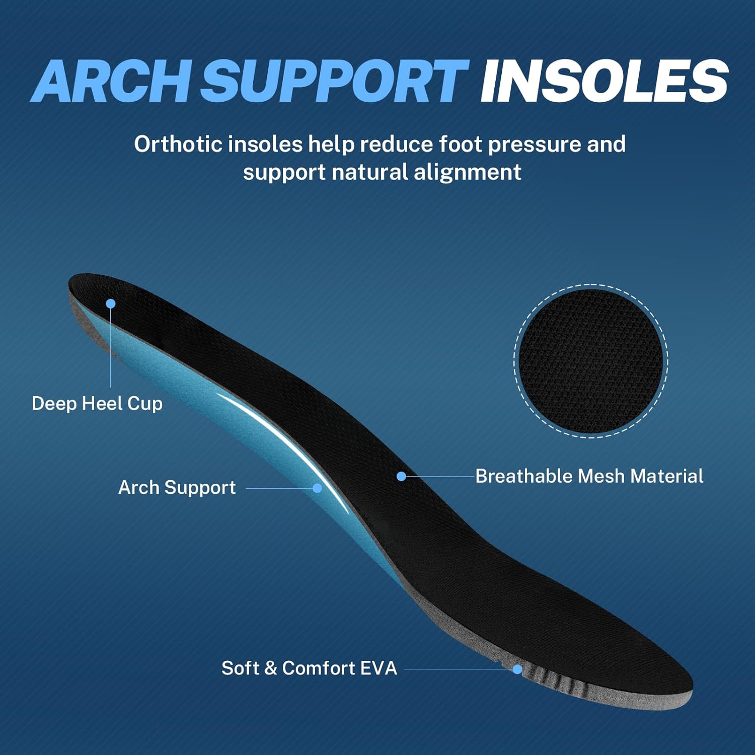 Mens Slippers for Plantar Fasciitis, Slip on Arch Support House Slippers for Men, Lightweight Indoor Outdoor Wide Toe Box Shoes for Men with Cushioned Outsole - Image 3