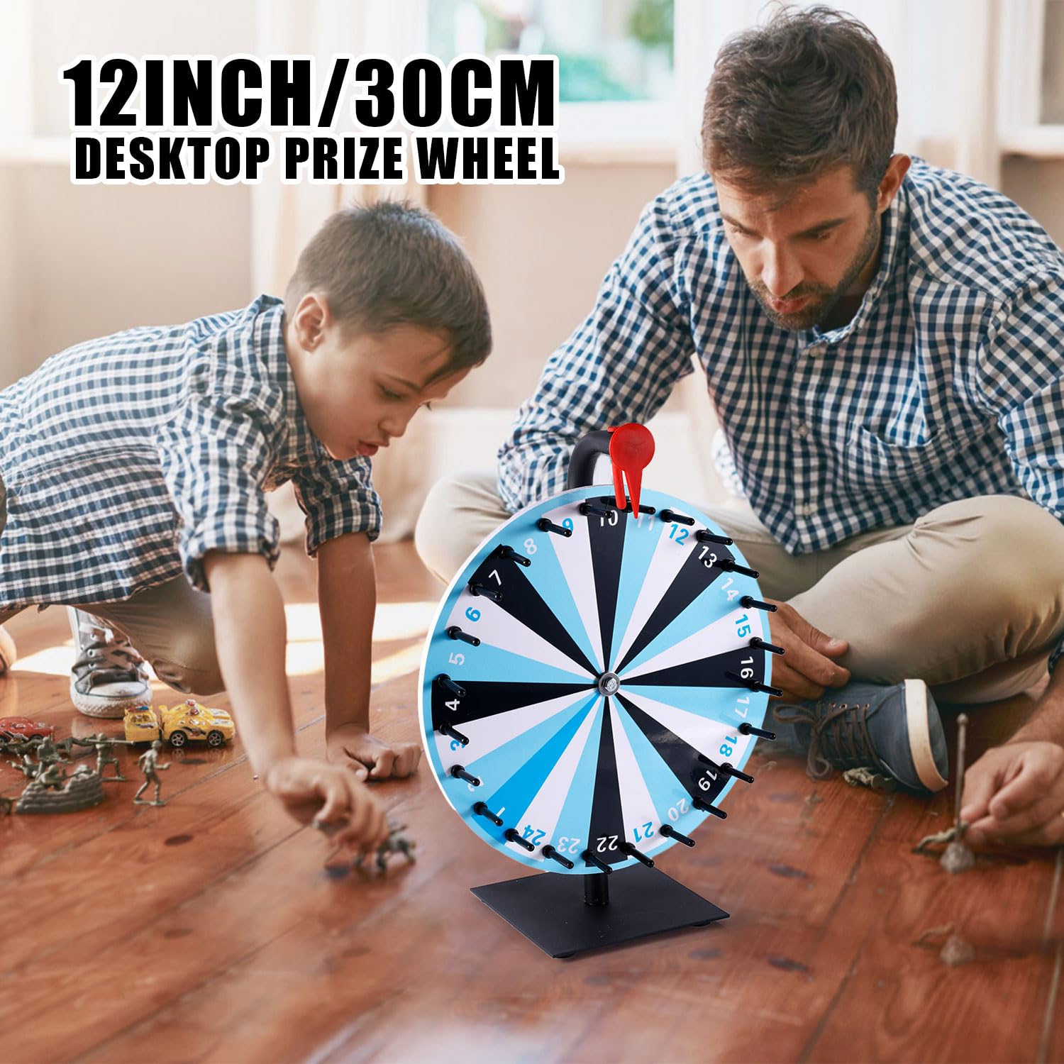 Ruota Girevole In Legno 29cm - Rosa Per Giochi E Feste - Foto 8