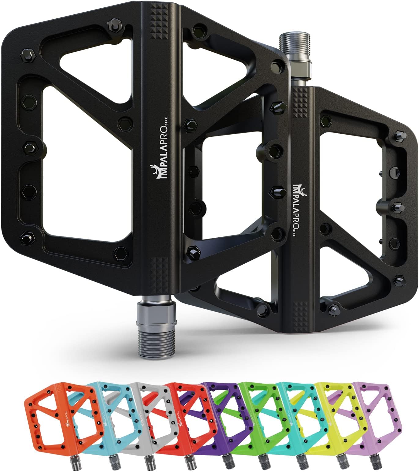 Pédales De Vélo Vintage Plates – Acier, Axe 9/16, Pour Vélo De Route