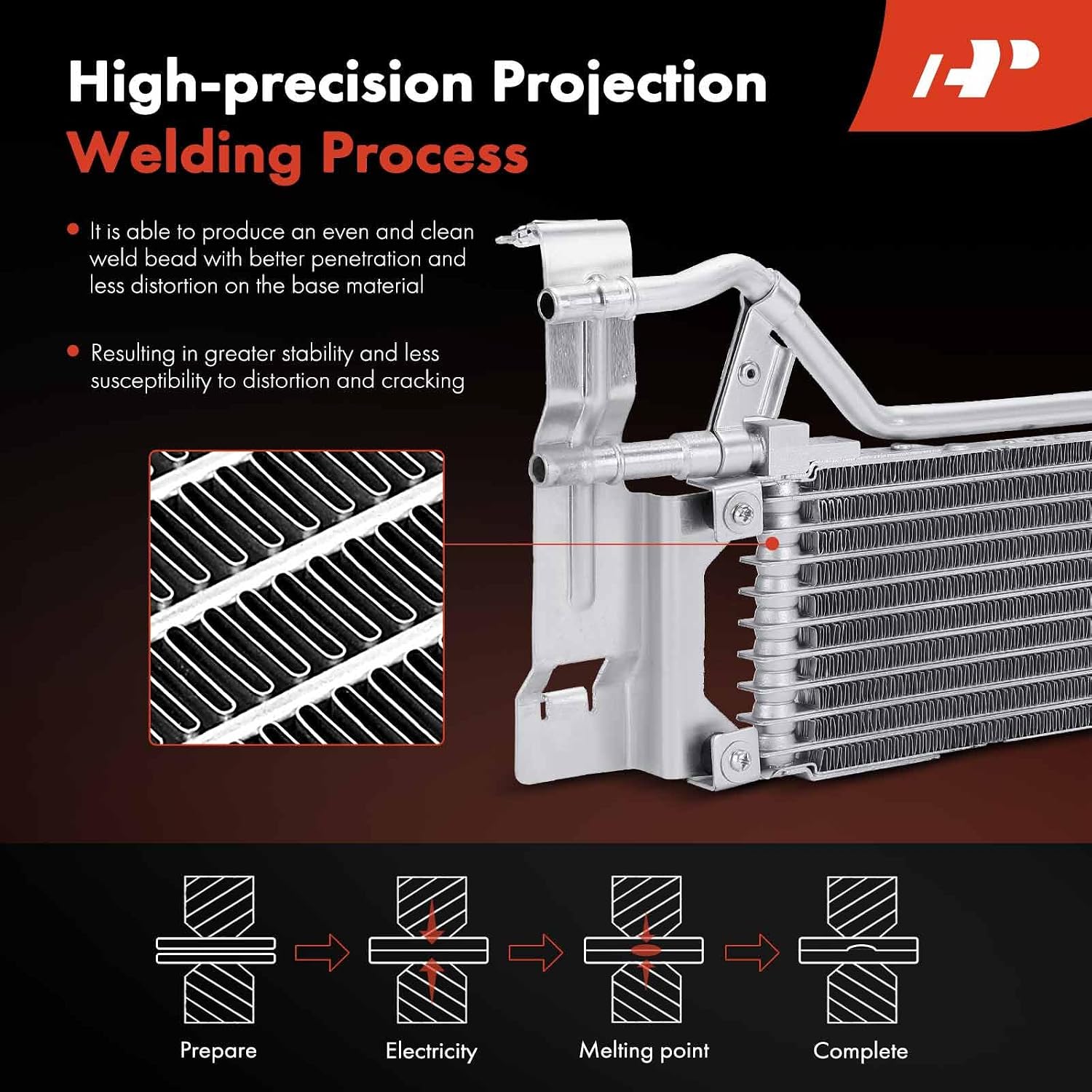 A-Premium Transmission Oil Cooler Compatible with Ford Escape 2013 2014 2015 2016, 2.5L, Sport Utility, Automatic Trans, Replace # CV6Z7A095B