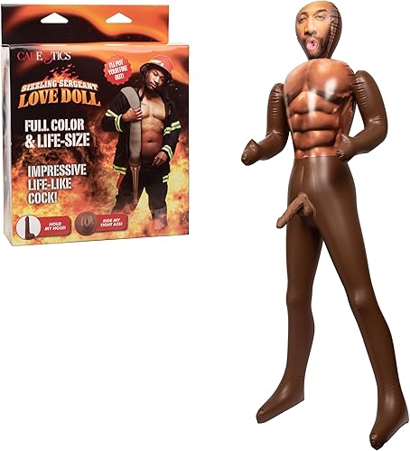 CalExotics Sizzling Sargento Amor Muñeca Explotación Muñeca Sexual - Marrón