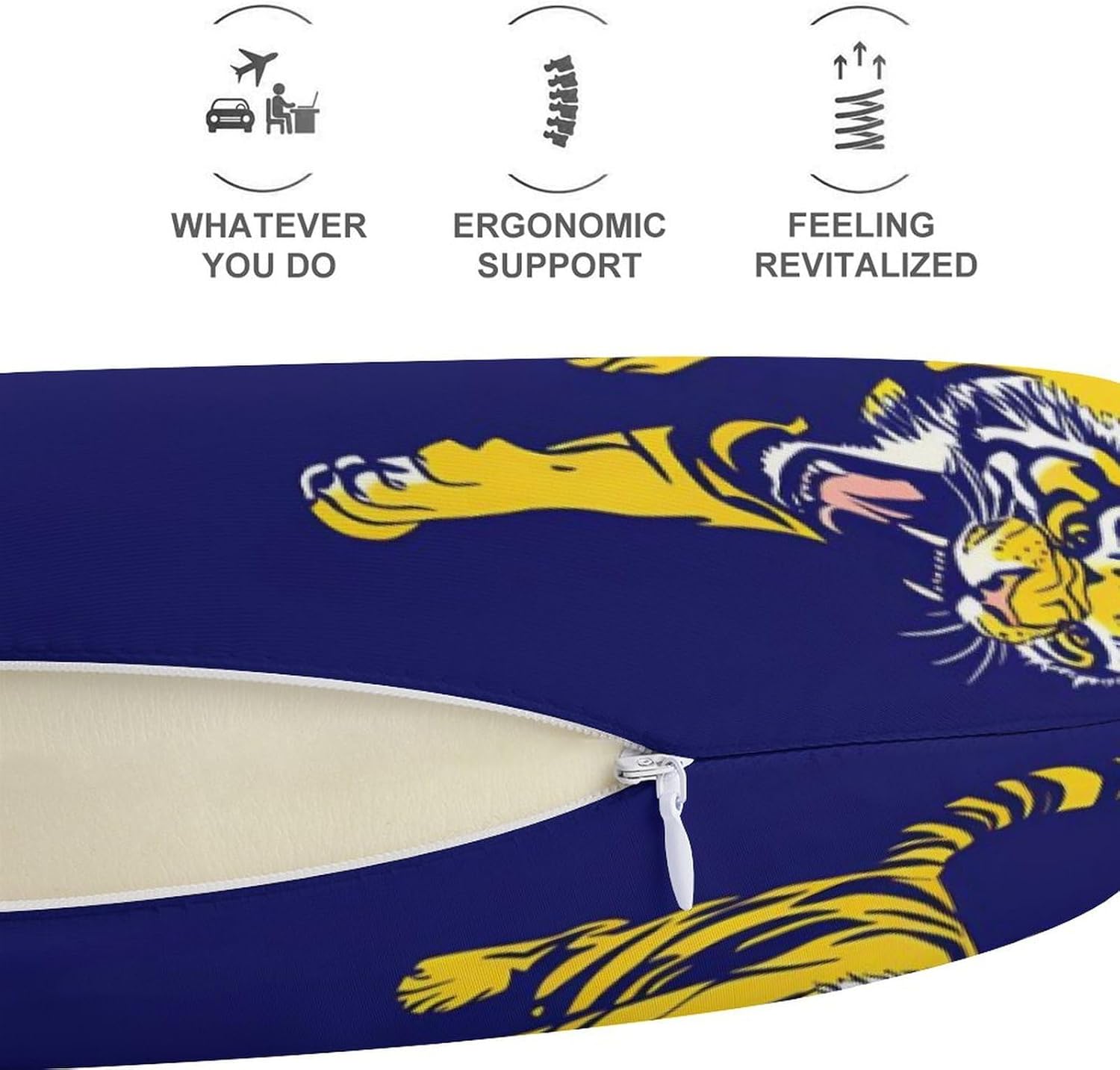 Three Tigers Memory Foam Pillows U Shaped Travel Neck Pillow
