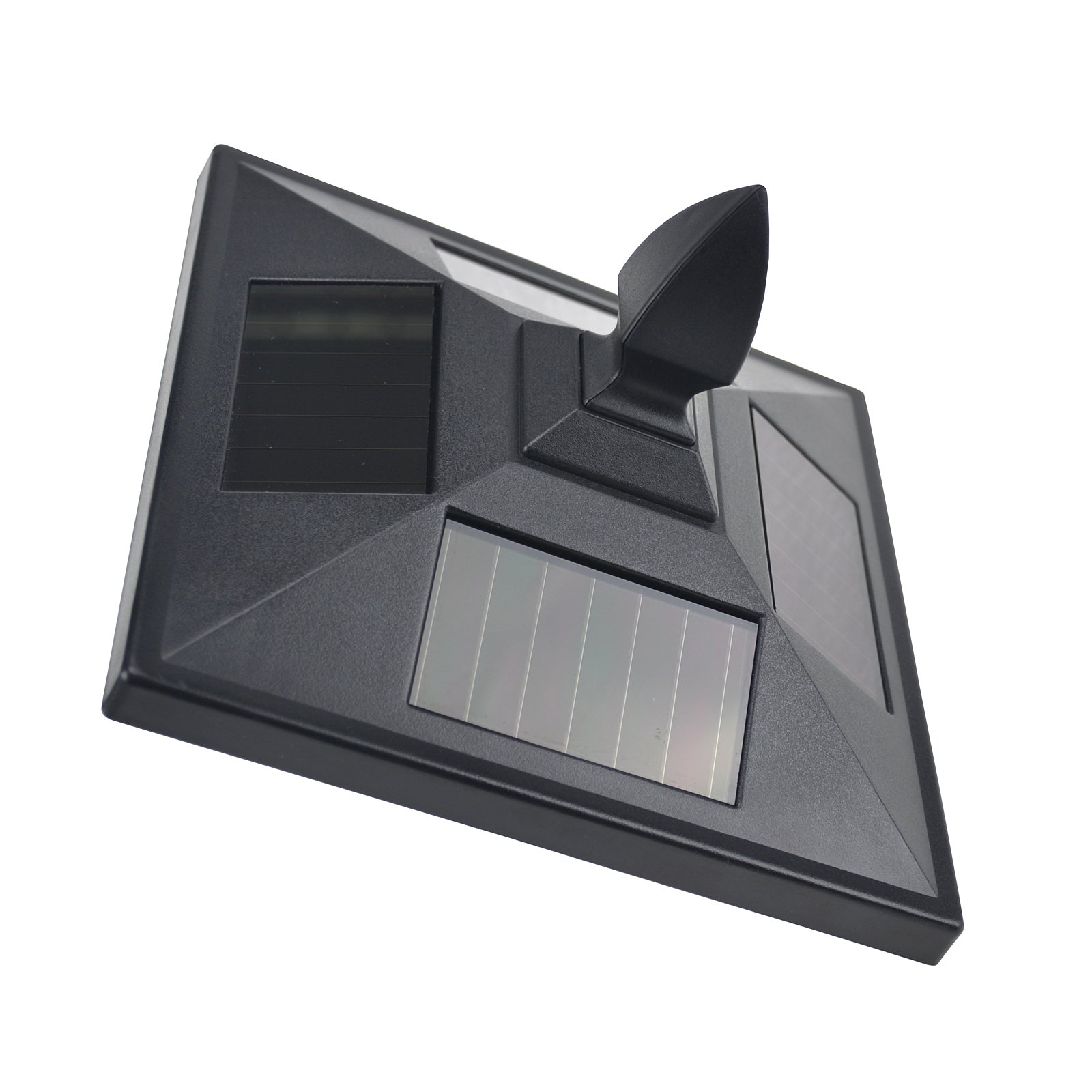 Outsunny LED Solar Gartenlaterne, Gartenlampe aus Edelstahl 160 cm hoch Stehleuchte IP44, Gartenlampe mit 40 Lumen Lichtsensor Solarlampe mit Erdspieß, Windlicht für Garten Balkon Schwarz