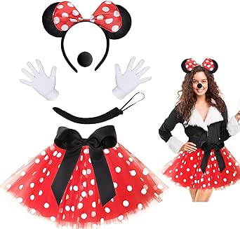 Bären Kostüm Set Für Kinder - Komplett-Set Mit Ohren, Schwanz & Tutu