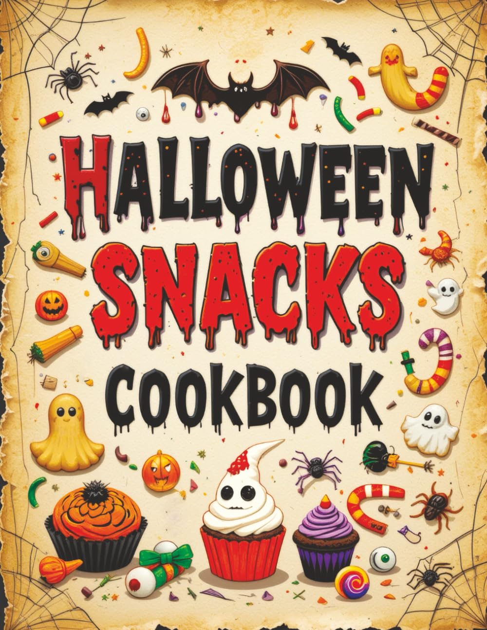 Halloween Snacks: Cookbook Recipes Full of Sweet & Spooky Cooking Fun - Cookies, Desserts, Party Food & Gift Ideas for Kids and Adults