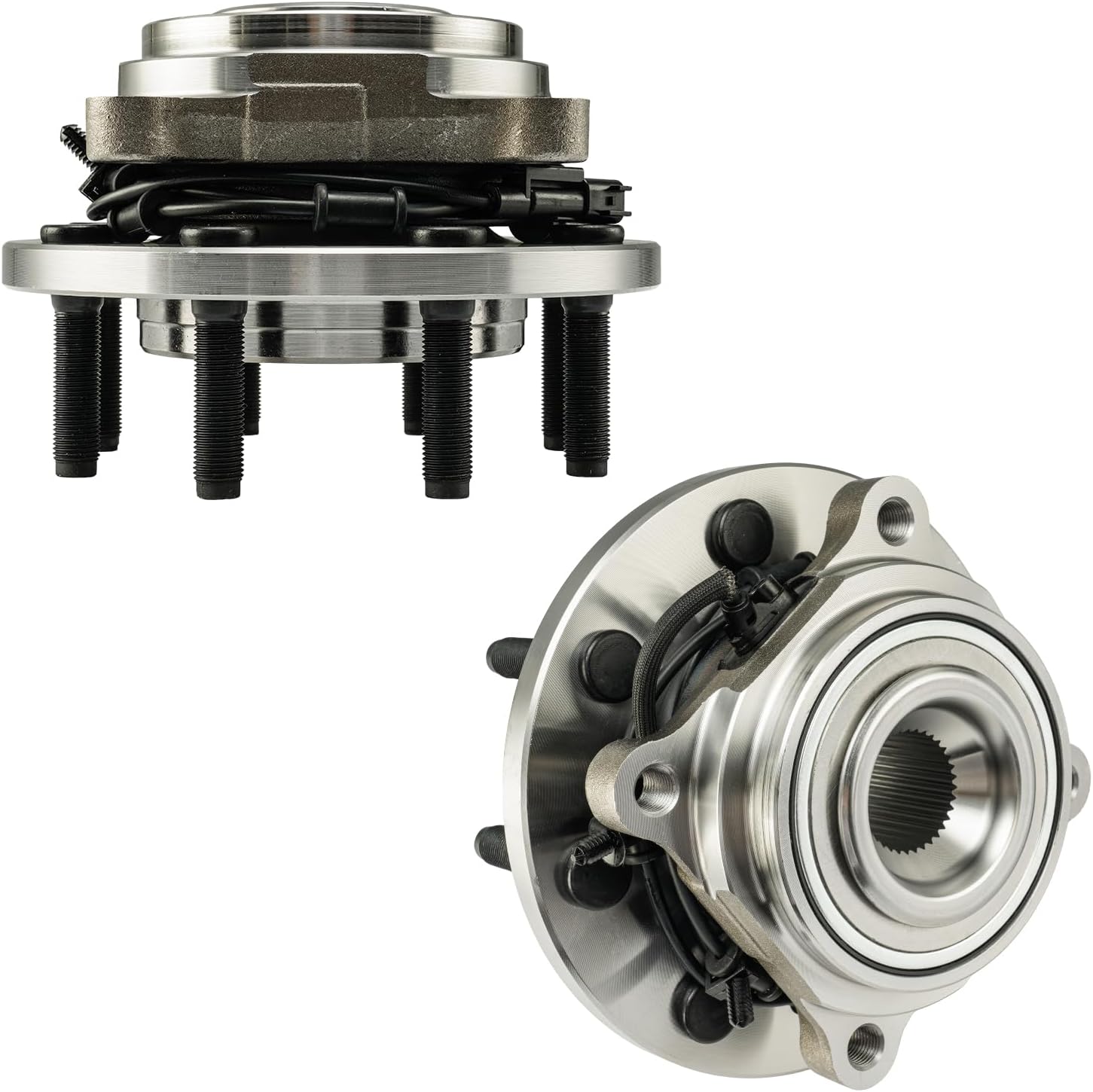 KAX 515122 2pcs Front Wheel Hub Bearing Compatible with 2009-2010 Dodge Ram 2500 6.7T 4WD,8 Lug W/ABS