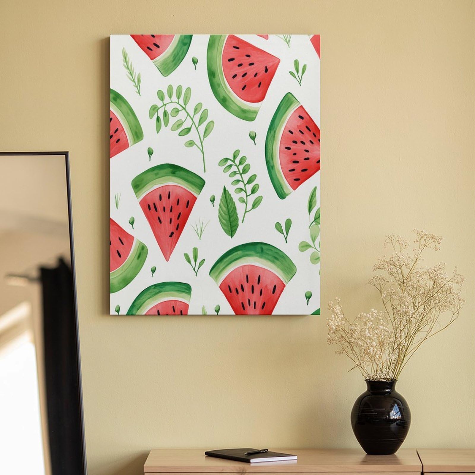 LPAGBCNU Malen-nach-Zahlen-Set mit Wassermelonen-Muster, für Erwachsene, Anfänger, Erwachsene, Malen nach Zahlen, Kits auf Leinwand, DIY-Acryl-Ölfarben, Malerei mit Pinseln für Geschenk