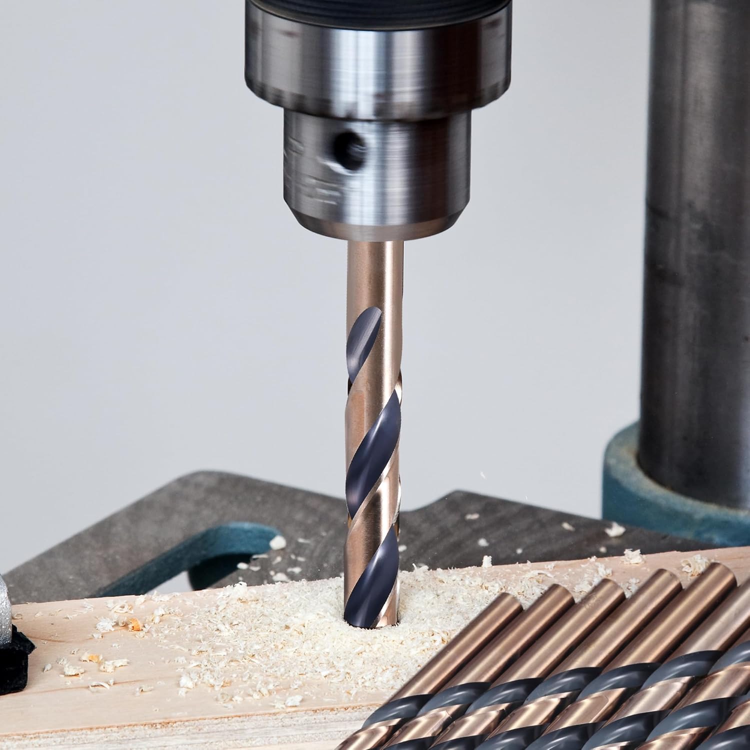 29Pcs Drill Bit Set, 135 Tip HSS with Black and Gold Finish, Metal Twist Jobber Drill Bit Kit for Hardened Metal, Steel, Plastic, Wood with Indexed Storage Case, 1/16" - 1/2"