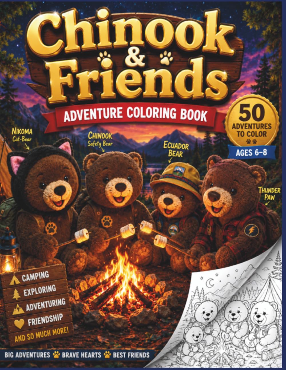 The Official Best Ever Coloring Book: Chinook & friends Adventures (The Official Best Coloring Book Ever)