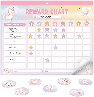 Fun Magnetic Reward Chart for Kids at Home – Motivational Easy to Use Ch...
