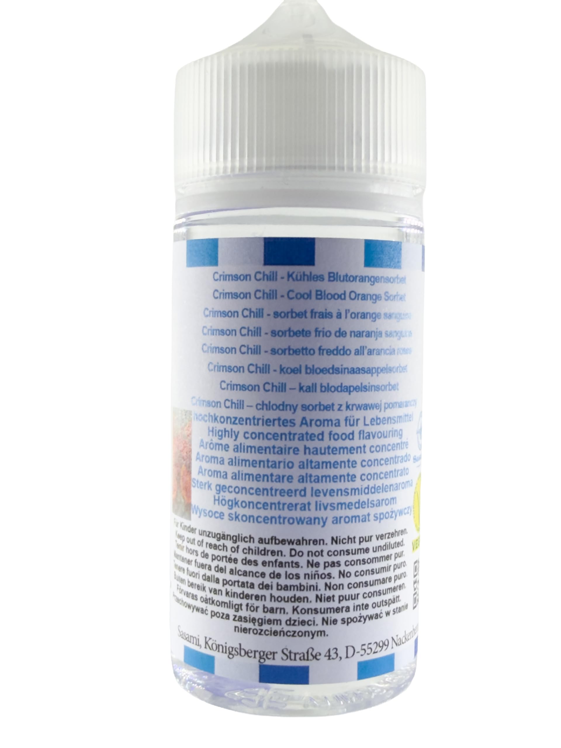Crimson Chill - sorbetto freddo all’arancia rossa aroma concentrato - vegano - Sasami - 100ml