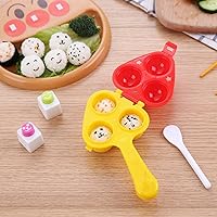 Vista 8 de Moldes de bolas de arroz para niños, lindo molde de sushi moldeador de arroz para onigiri, molde para sushi en relieve, accesorios de caja bento