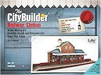 Vista 3 de The CityBuilder Kit de fabricación de modelos de cartón para estación de ferrocarril - O Scale Model Railroad Building