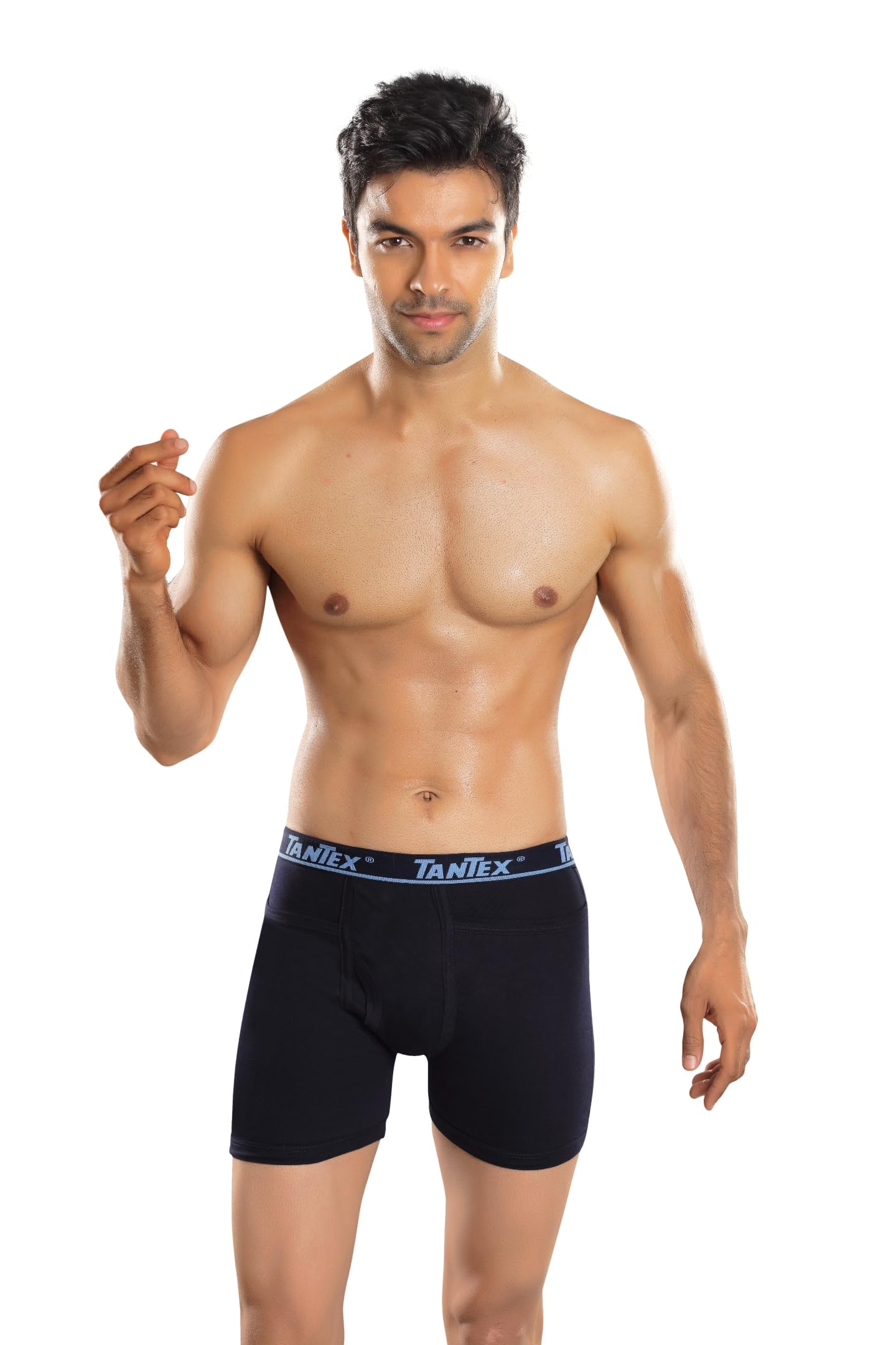Men's Super Cotton Rib Solid Boxer Brief with Ultrasoft Waistband-image-30