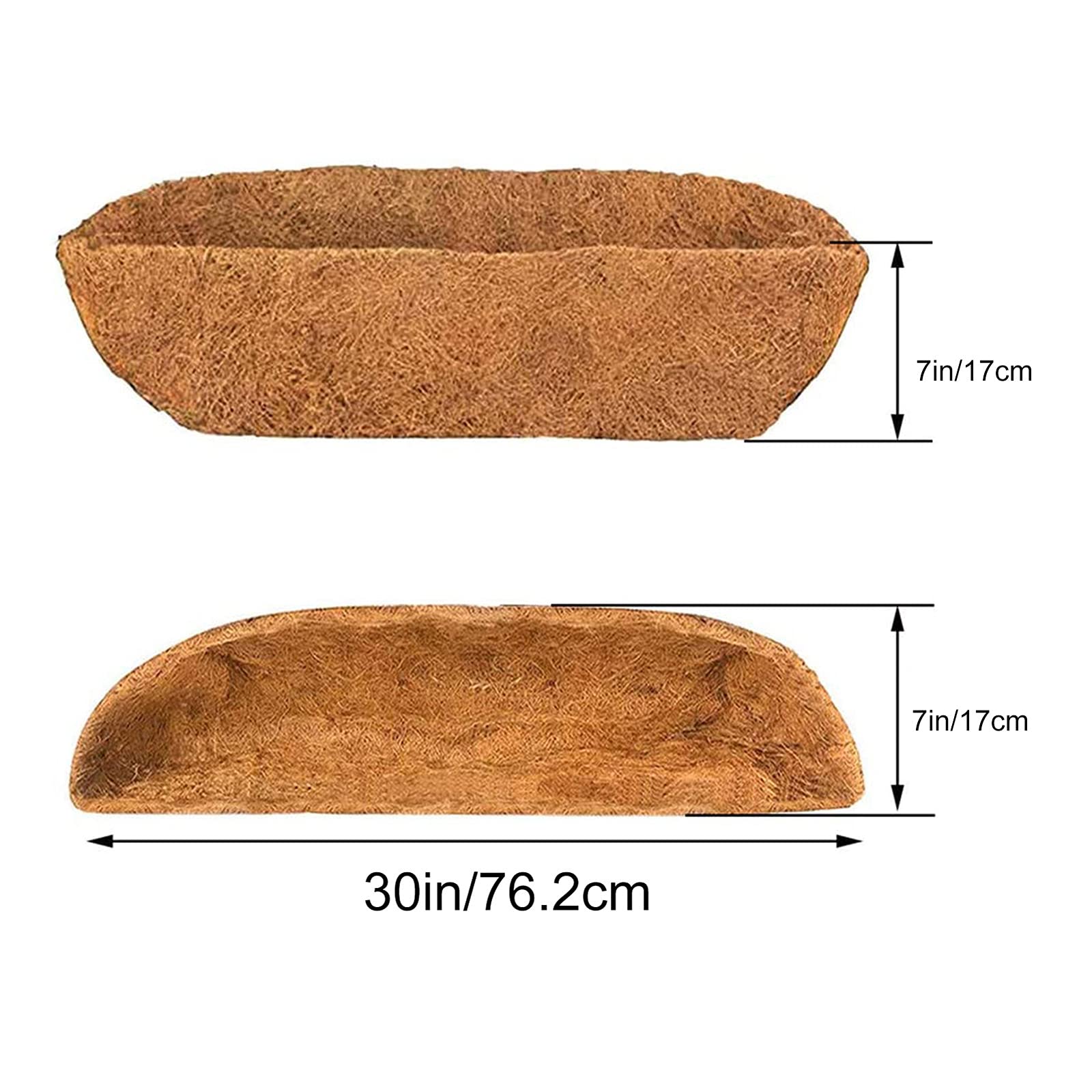 Kouoybt 24/30/36/48 Inches Trough Coco Replacement Liners, Trough Planters Outdo