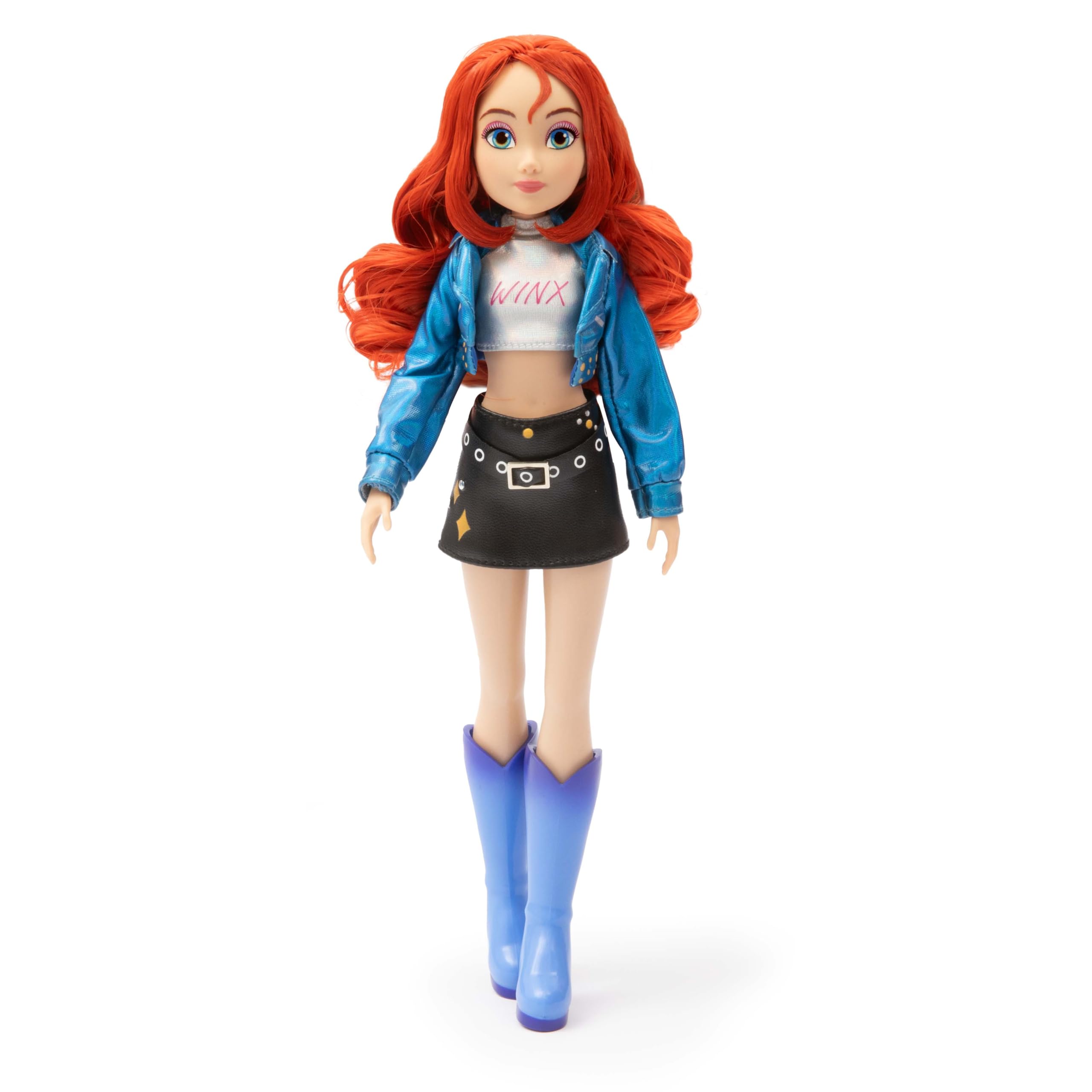 Winx Club Beauty Pop Doll Bloom with Fashion Concert Outfit & Glitter Gel - Poupée de fée entièrement articulée avec Accessoires de beauté - Jouet Officiel pour Filles - Âge 4+