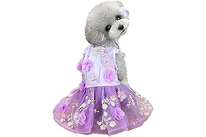 Purple Dog Dress for Elegant Canines