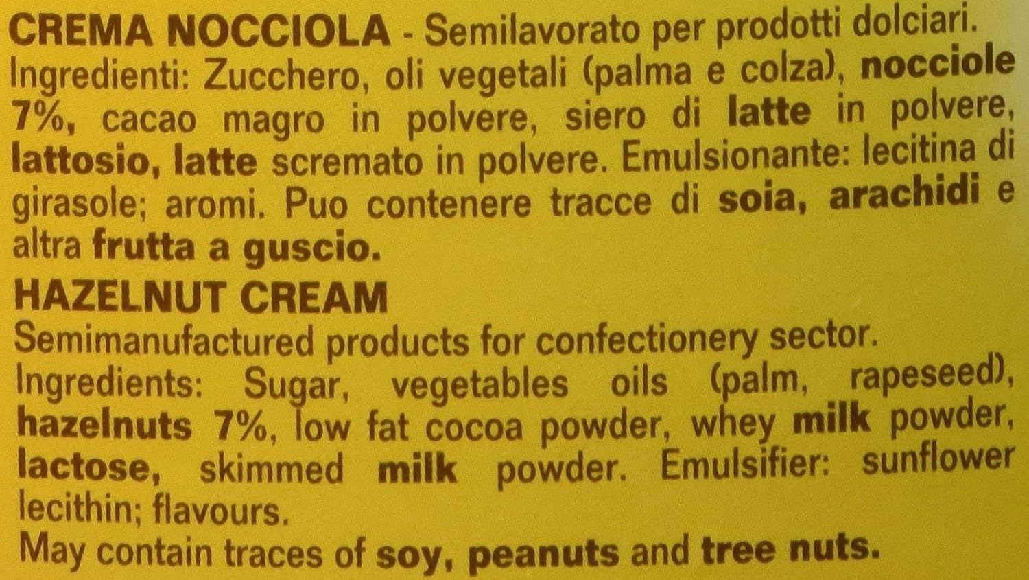 Italian Gourmet Crema Nocciola Haselnuss Brotaufstrich XXL Eimer, 1 x 6kg