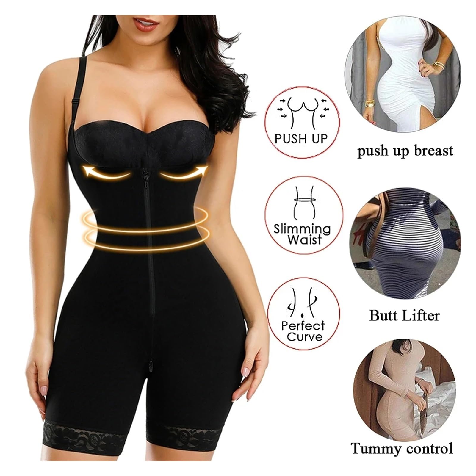 Faja Moldeadora de Cintura, Adelgazante Abdomen, Vientre Plano, posparto, Push up, Levantador glúteos