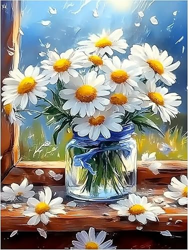 Miniatura 8 de DOTZSO Kits de pintura de diamantes para adultos, arte de diamantes, pintura de pavo real por números para adultos y niños principiantes, kit de