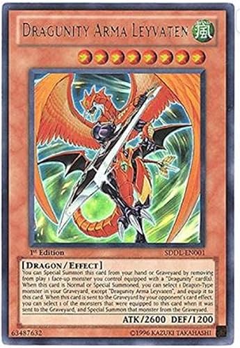 yugioh - Dragunity Arma Leyvaten SDDL-EN001 1st Edition Ultra Rare - Estructura de la baraja Dragunity Legion