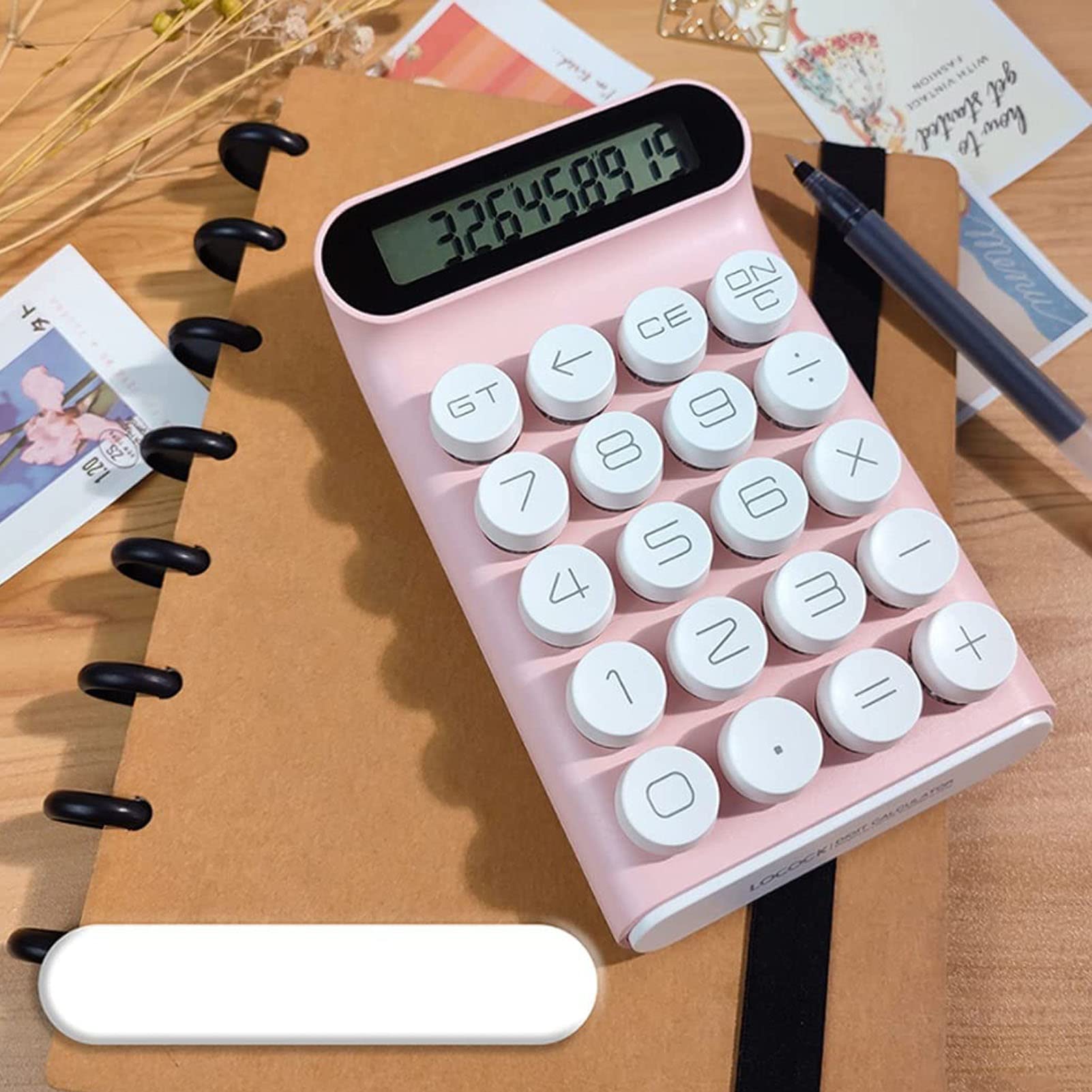 Kalkulator, przenony rczny kalkulator biurkowy Mini cyfrowy kalkulator biurkowy Wywietlacz LCD Standardowa funkcja Elektroniczny kalkulator kieszonkowy do szkoy, biura i domu