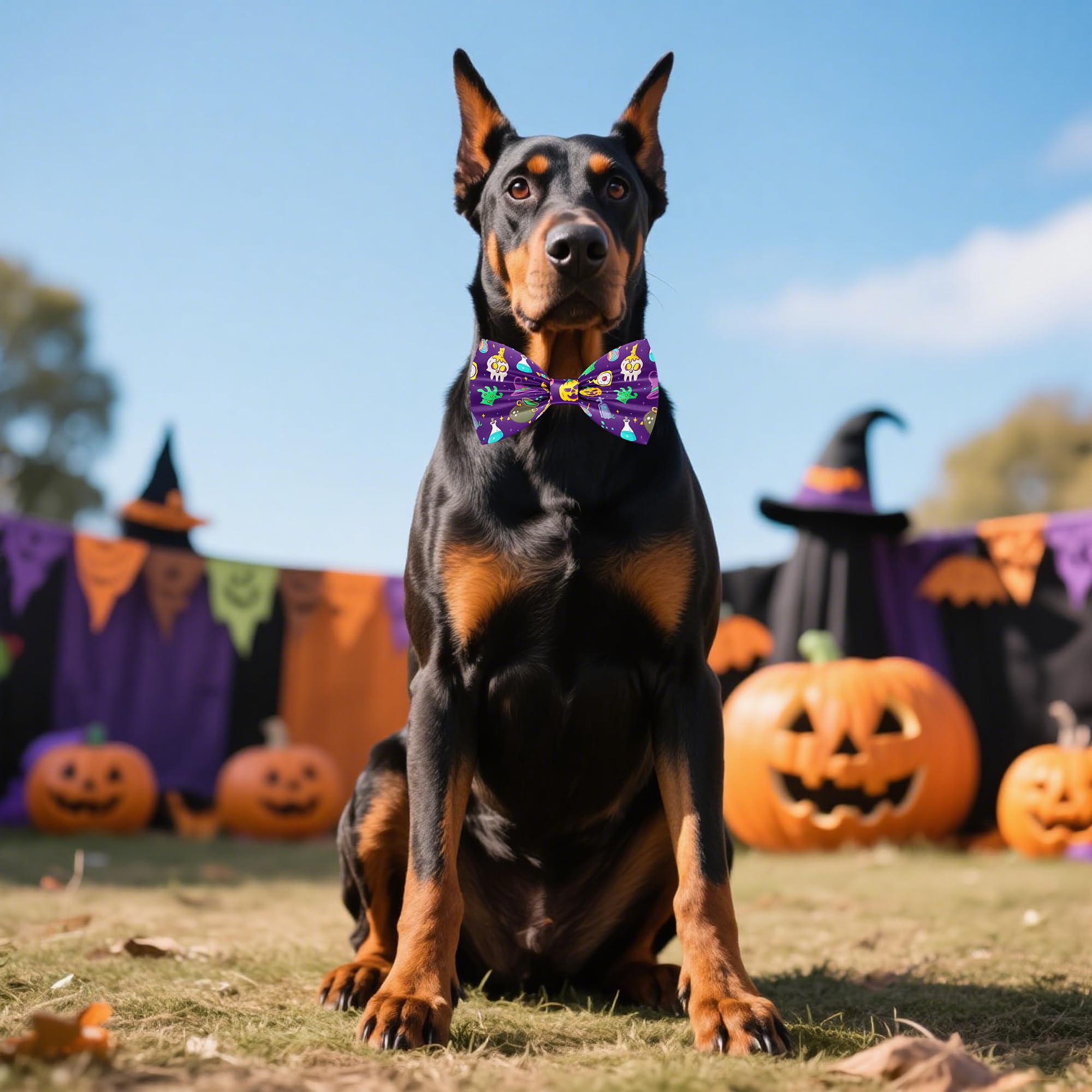 Amazon | Pai Sence ハロウィン 犬用蝶ネクタイ バルク 中型大型犬用