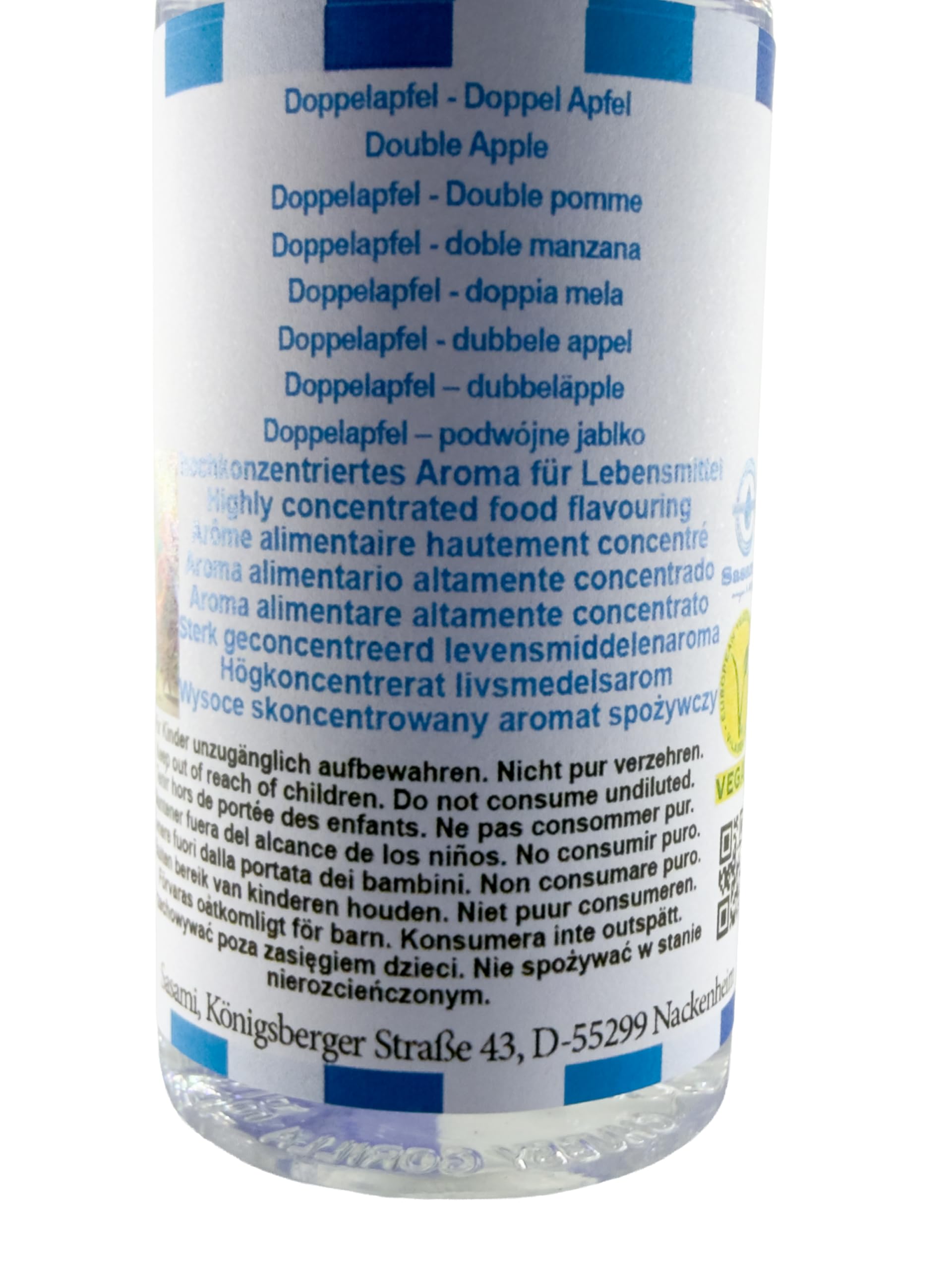 Doppelapfel – podwójne jabłko aromat koncentrat – Wegański – Sasami – 100ml