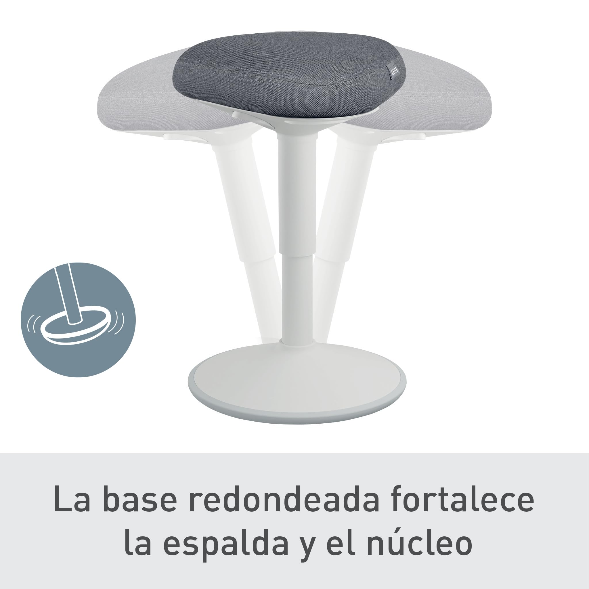 Leitz 65440085 – Taburete Active Ergo Gris