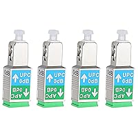 Vista 9 de Adaptador de fibra óptica de 2 piezas - SC/APC macho a SC/UPC hembra convertidor/acoplador híbrido de fibra óptica monomodo