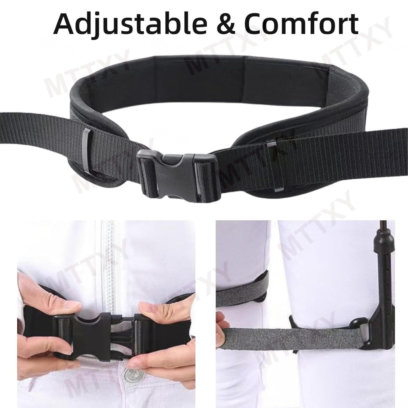 Ayuda para caminar Bionic Body Power, elevador de piernas y soporte para subir escaleras, ayudas para caminar, cintura ajustable (hasta 120 cm) para personas mayores y adultos.