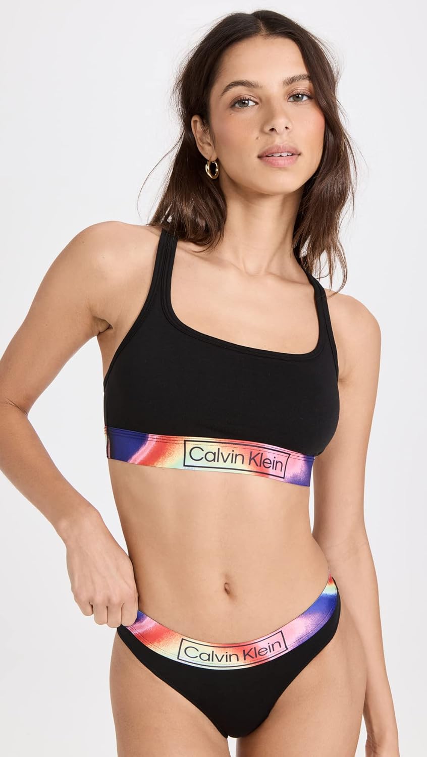 Calvin Klein Womens Reimagined Heritage Pride Unlined Bralette - Image 5