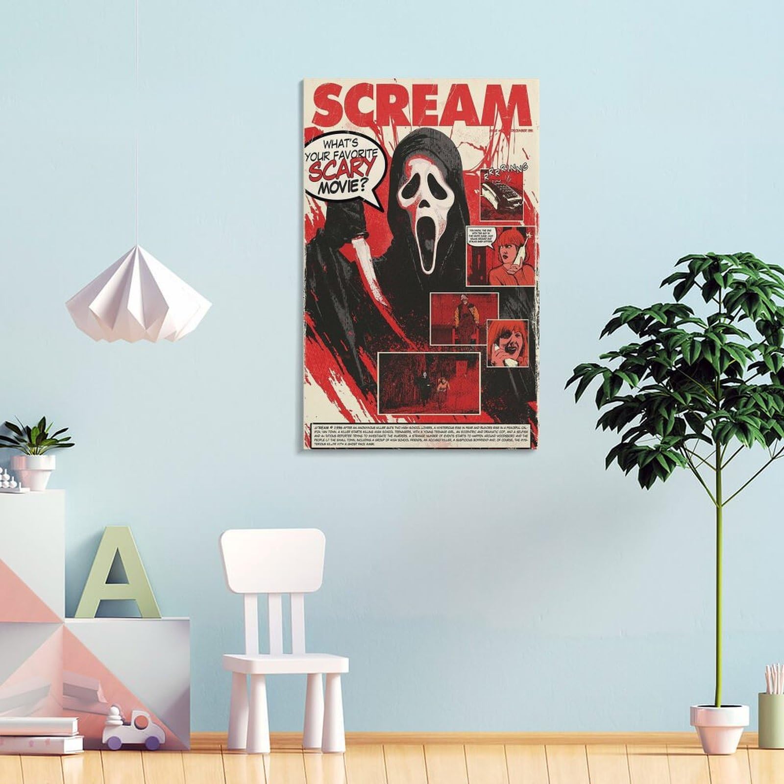 Amazon.co.jp: SCREAMスクリームポスター ホラー映画ポスター