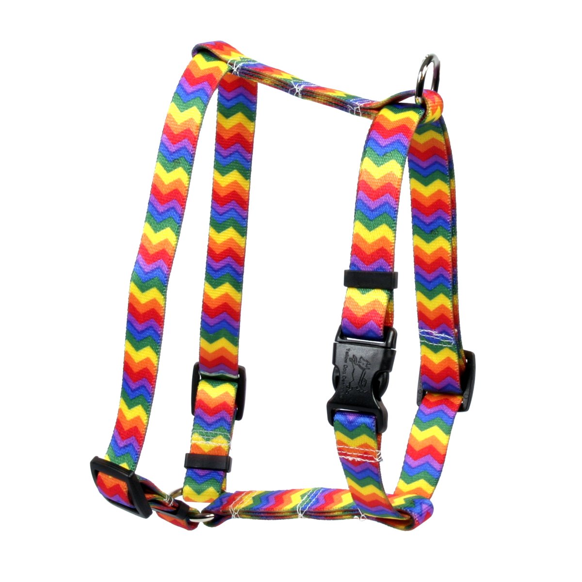 Amazon.com : Yellow Dog Design Rainbow Chevron Roman H Dog Harness,  Small/Medium-3/4 Wide fits Chest of 14 to 20" : Pet Supplies