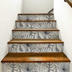 Friso Pared Escalera DS00068 Pegatinas para Escaleras en PVC lavable con muy alta resolución de impresión y larga duración - 5 bandas 100x18 cm