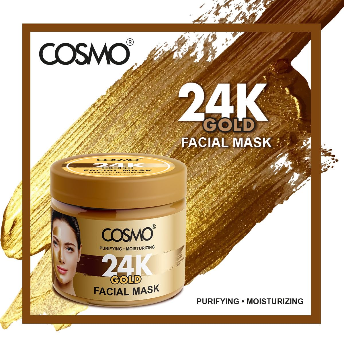 Amazon.com : Cosmo Skin Care 24k Gold Facial Face Mask 200g/7oz