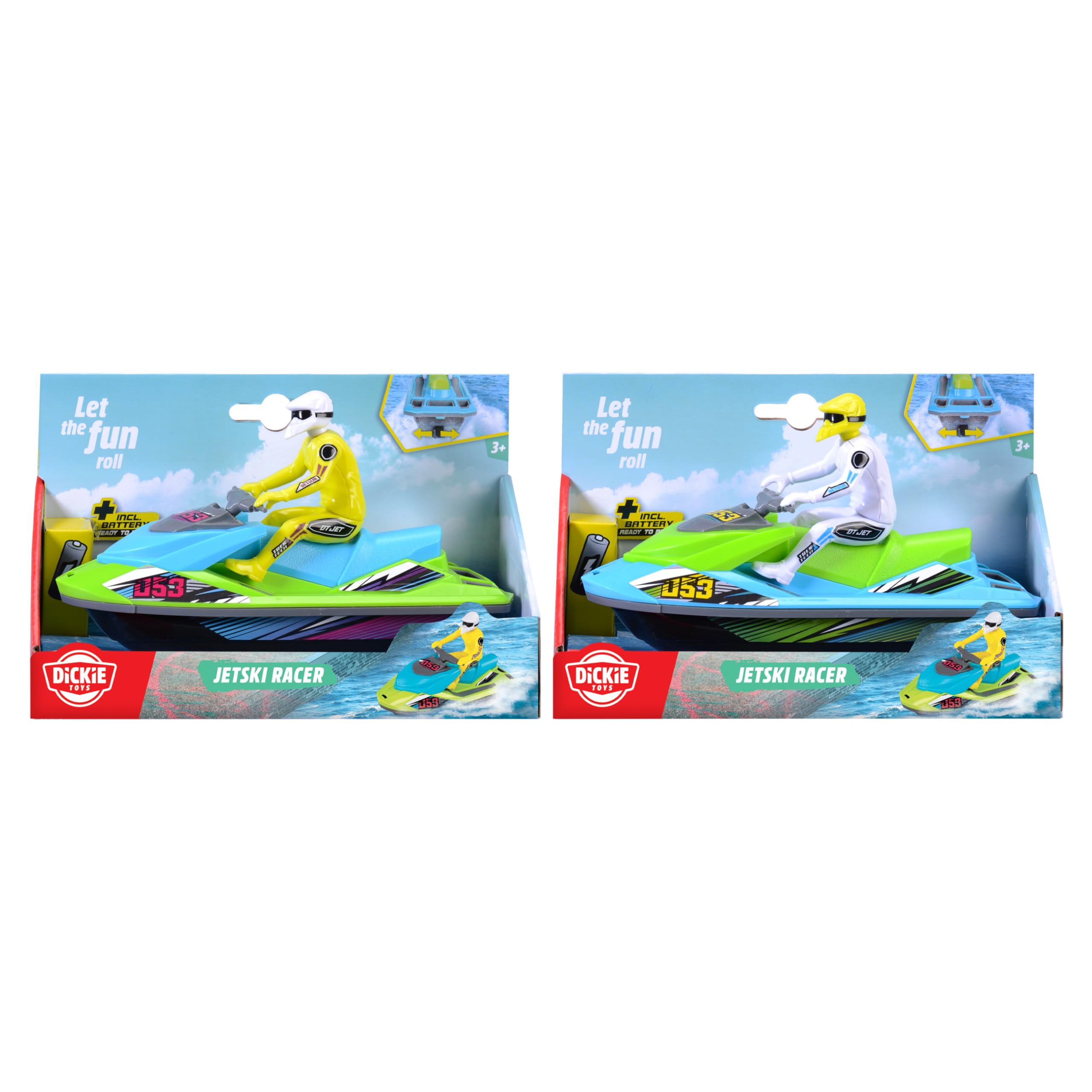 Dickie Toys Jetski Racer, selezione casuale tra 1 di 2 diversi jet ski