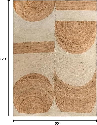 Vista 16 de Collection - Alfombra de pasillo de yute indio de 3 x 10 pies, alfombra de pasillo de cocina, pasillo, corredor de interior, alfombra de bienvenida