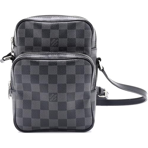 Louis Vuitton, Pre-Loved Rem Bag Damier Graphite, Brown