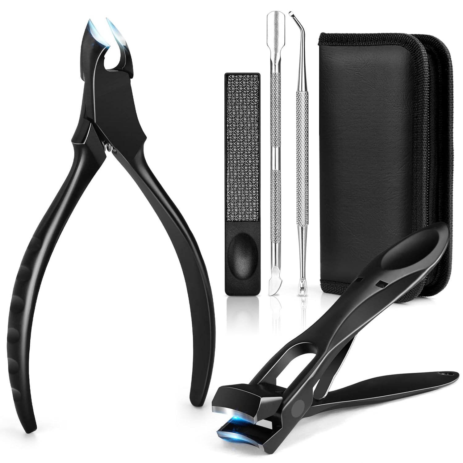 LEYOUFU Toenail Clippers for Seniors Thick Nails Professional Ingrown Toe Nail Clippers Tools Wide Jaw Opening Finger Nail