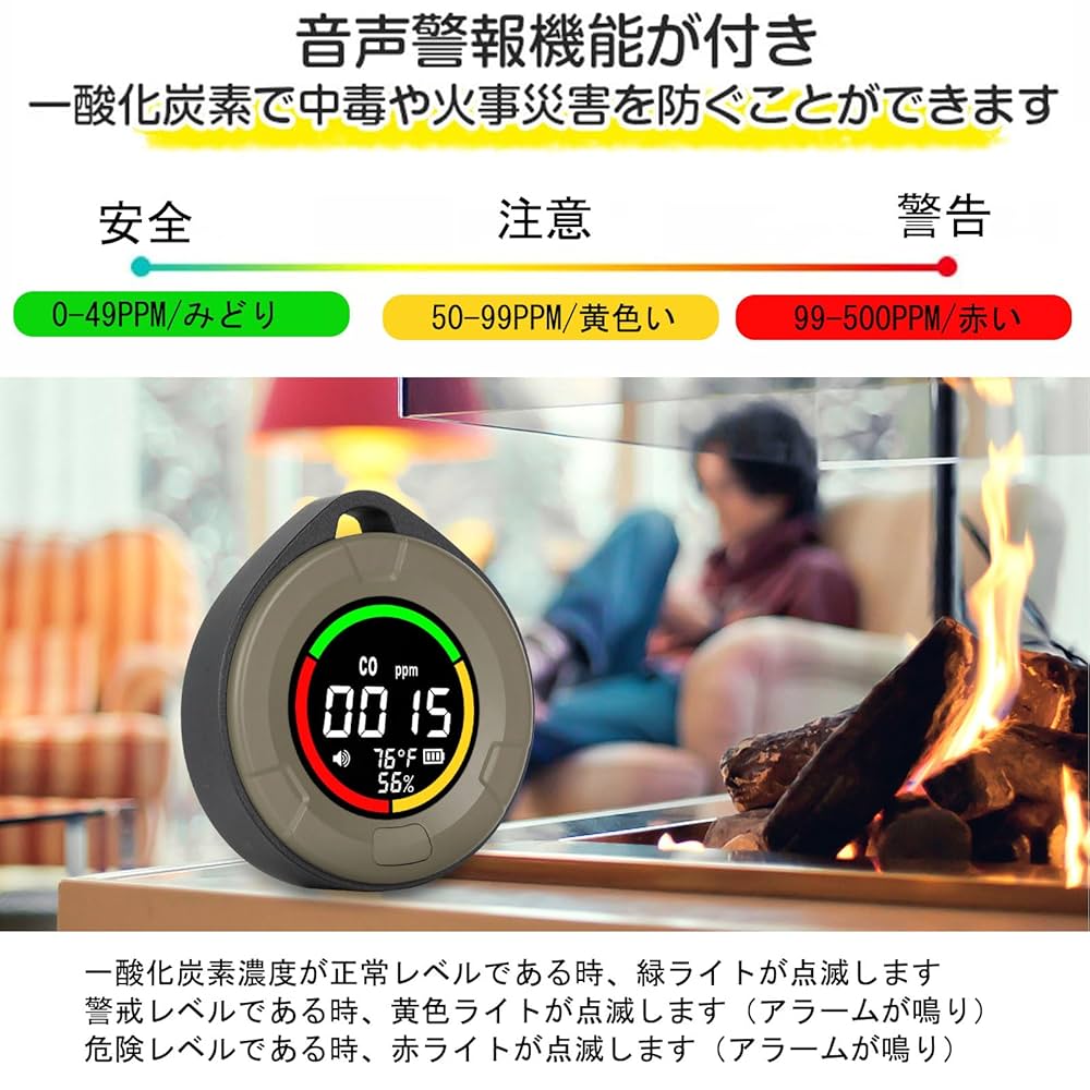 Amazon.co.jp: MVOWIZON 【Amazon 限定ブランド】一酸化炭素測定