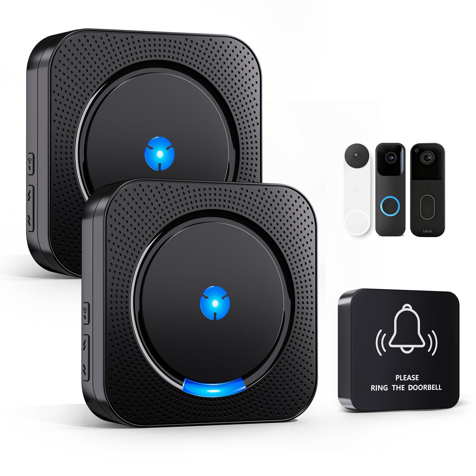 Wireless Doorbell Chime Video Doorbell Extender - Compatible with Blink Video Doorbell and Blink Video Doorbell (2nd Gen) (1 Video Doorbell Extender 2 Receiver-picture-13