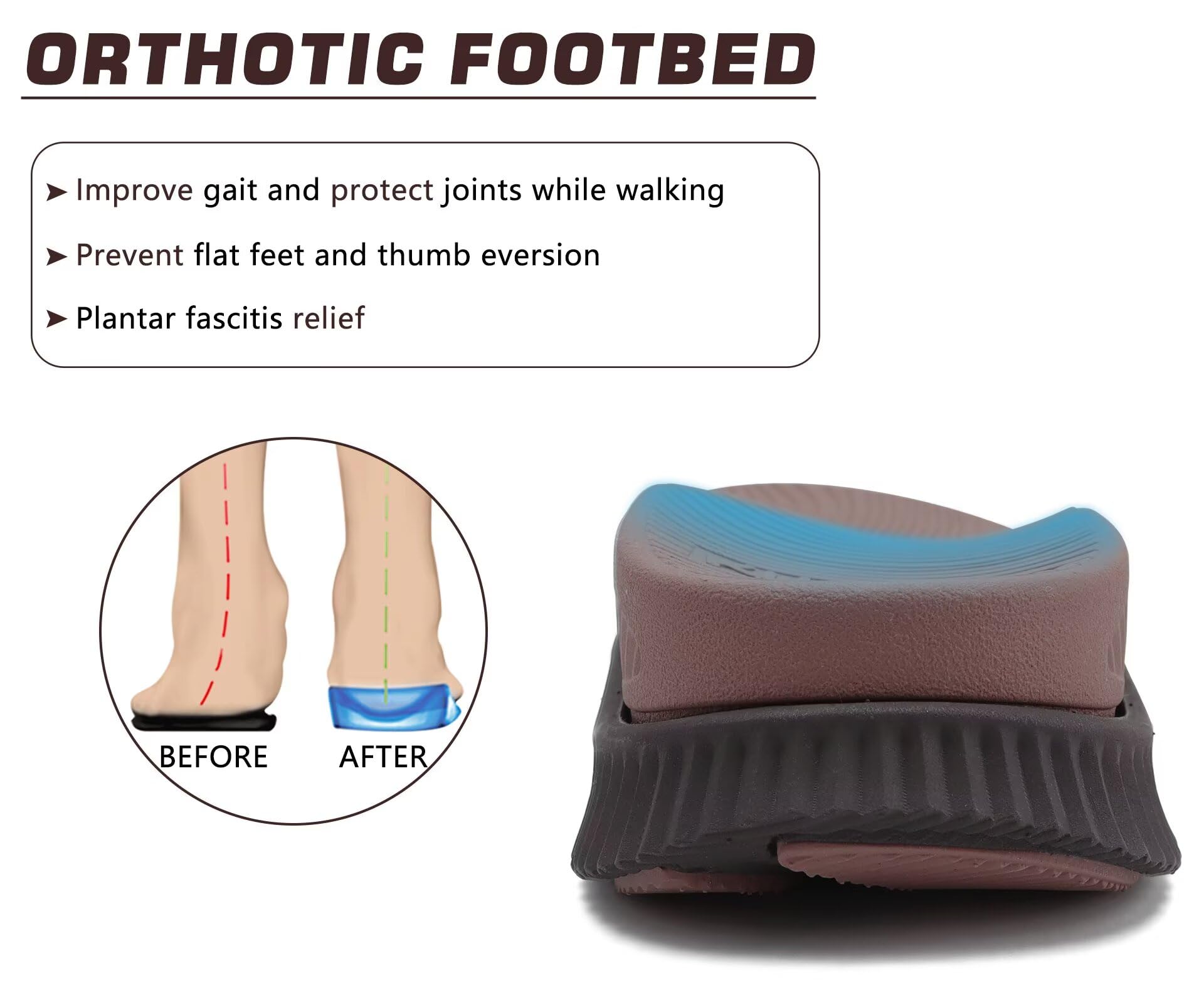 KuaiLu Sandalias Trekking Deportivas Hombre Comodas Ortopedicas Fascitis Plantar Exterior Caminar Sandalias Senderismo Ligera Ajustables Verano Antideslizantes Zapatos