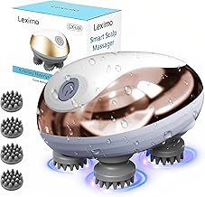 Leximo Premium Electric Revive Scalp Massager,96 Kneading Points with Detachable Heads | Hair Scalp Massager Portable with 3 Vibration Comb for Hair Growth, Deep Cleansing and Stress Relaxation By CrazyMart
