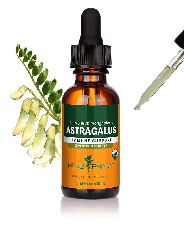 Herb Pharm Suplemento Fitoterápico de Astragalus membranaceus Extrato Líquido 30 mL