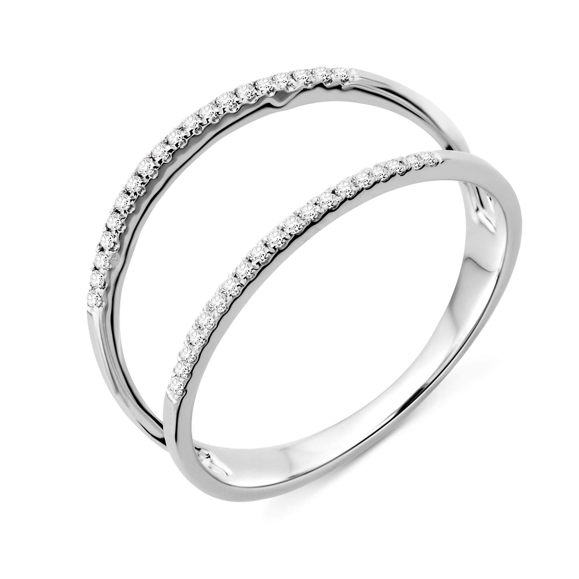 Silberringe Damen 925 Mit Stein Damen-Ewigkeitsring – 9 Karat Gold Auf 925 Sterling Silber, Mit Blauen & Weißen Saphiren Eternity Ring Gold Diamant