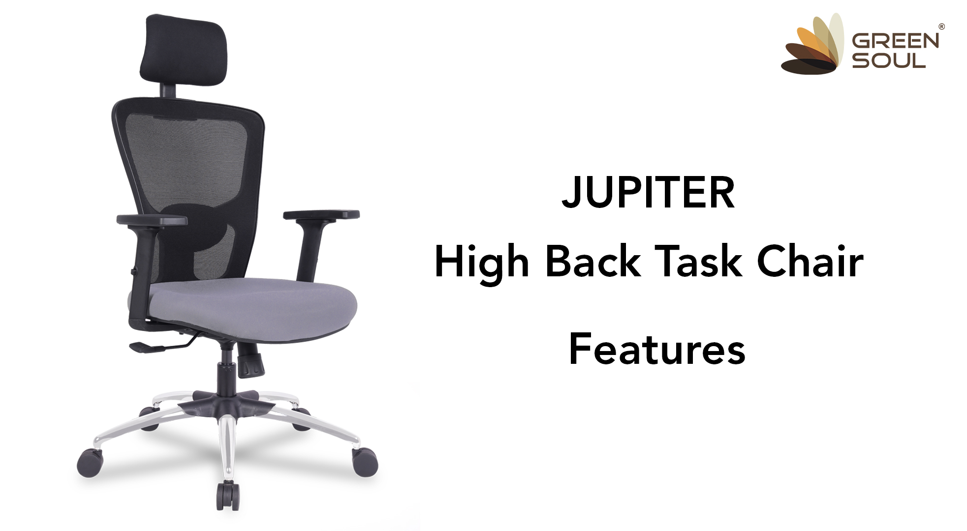 Green Soul ''JupiterSuperb'' HighBack Mesh Home & Office Ergonomic